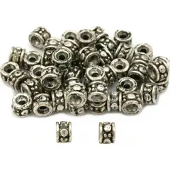 Spacer Bali Beads Antique Silver Plated 5.5mm Approx 50