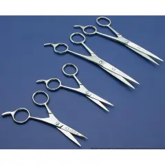 4 Pairs of Hair Cutting Scissors Stylist Stainless Steel Barber Shears Tools