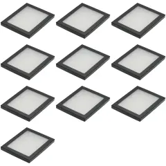 Display Cases Mount Frame Case with Glass Top 5 1/2" x 4 1/2" x 3/4" Pack of 10