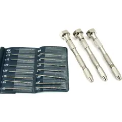 18 Pin Vises High Speed Steel Drill Bits Hand Tools