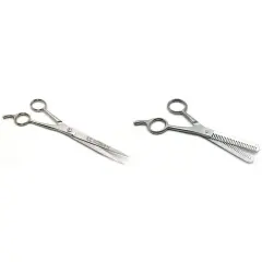 7 1/2" Ice Tempered Shears & 5 1/2" Double Sided Thinning Shears