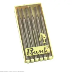 6 Busch Cylinder Square Cross Cut Burs ISO 012