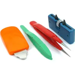 4 Watch Screw On Case Opener Tweezers Battery Tool Kit