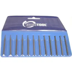 Two Deluxe 12 Pc Swiss Tungsten Vanadium Cup Burs 3/32" Shanks