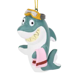 Tree Buddees Beach Shark Christmas Ornament