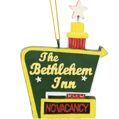 No Vacancy at The Bethlehem Inn Sign / No Room in The Inn Funny Ornaments