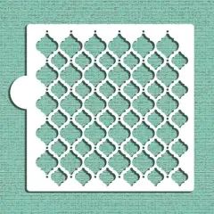 Turkish Intricate Pattern Cookie & Craft Stencil | CM099 by Designer Stencils | Cookie Decorating Tools | Baking Stencils for Royal Icing, Airbrush, Dusting Powder | Craft Stencils for Canvas, Paper, Wood | Reusable Food Grade Stencil