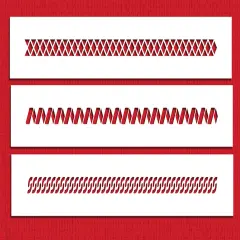 Geometric Ribbons Cake Stencils | C232 by Designer Stencils | Cake Decorating Tools |