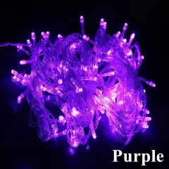 Perfect Holiday 100 LED String Light w/ connector Purple