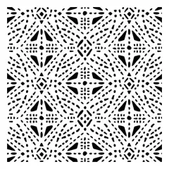 Tribal Stitches All Over Embossing 12 x 12 Stencil | FS077 by Designer Stencils | Pattern Stencils | Reusable Stencils for Painting on Wood, Wall, Tile, Canvas, Paper, Fabric, Furniture, Floor | Try Instead of a Wallpaper | Easy to Use & Clean