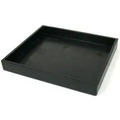 Display Tray Black Plastic Coins Jewelry Showcase