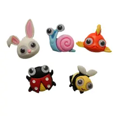 Buttons Galore Flatback Embellishments for Crafts - Bug Eyes - 15 Embellishments