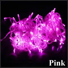 Perfect Holiday 100 LED String Light w/ connector Pink