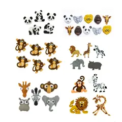 Dress it Up Buttons At The Zoo Embellishment Assortment