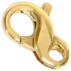 14K Yellow Gold Infinity Lobster Claw Clasp 11.5mm