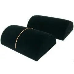 2 Black Velvet Bracelet Displays 8"