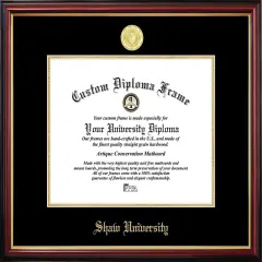 Shaw University Petite Diploma Frame