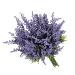 Grand Verde Lavender Artificial Flower Plants Real Touch Floral Shrubs Faux Purple Bouquets for DIY Home Decoration, Windowsill, Patio, Balcony, Wedding Party - 8pcs Bulk