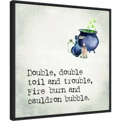 Double Double Cauldron by Amanti Art Portfolio 22-in. W x 22-in. H. Canvas Wall Art Print Framed in Black