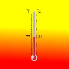 Temperature Activated Color Changing Thermochromic Paint Heat & Cold Reactive Red yellow 77&deg;f