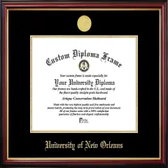 Unviersityof New Orleans Petite Diploma Frame