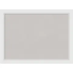 Cork Board, Blanco White Wood Frame - Bulletin Board, Organization Board, Pin Board Grey Cork