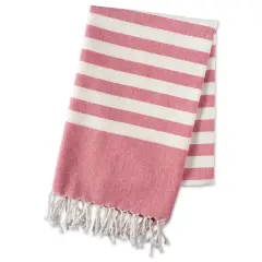 DII Coral 1 Inch Stripe Fouta Towel