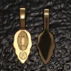 Gold Leaf Pendant Bails - Medium