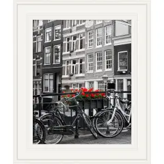 Amanti Art Ridge Picture Frame Ridge White