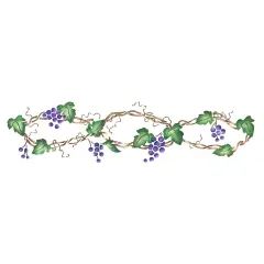 Grape Wall Stencil | 2271 by Designer Stencils | Reusable Art Craft Stencils for Painting on Walls, Canvas, Wood |