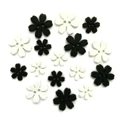 Buttons Galore and More Flower Shaped Novelty Buttons for Sewing & Craft - 48 Buttons Butonniere