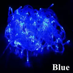 Perfect Holiday 100 LED String Light w/ connector Blue