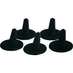 5 Display Ring Finger Solitaire Velvet Black