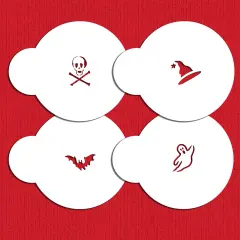 Mini Halloween Cookie & Cupcake Stencils | C242 by Designer Stencils |