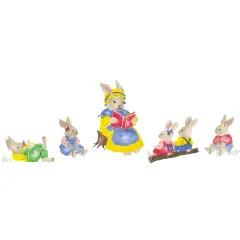 Rabbit Wall Stencil | 1923 by Designer Stencils | Animal & Nature Stencils | Reusable Art Craft Stencils for Painting on Walls, Canvas, Wood | Reusable Plastic Paint Stencil for Home Makeover | Easy to Use & Clean Art Stencil