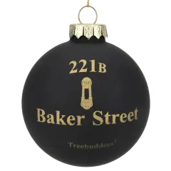 221B Baker Street Sherlock Holmes Christmas Ornament