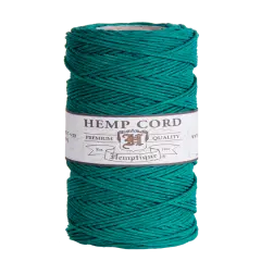 Hemptique 1mm #20 Hemp Cord Spools Jewelry Making Macrame Crochet Crafting Gift Wrapping Green