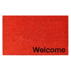 105811729WELC Collins Red Pastel Welcome Doormat