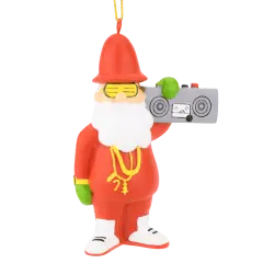 80's Hip Hop Santa Resin Christmas Ornament