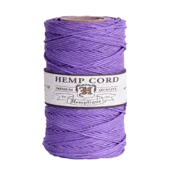 Hemptique 1mm #20 Hemp Cord Spools Jewelry Making Macrame Crochet Crafting Gift Wrapping Lavender