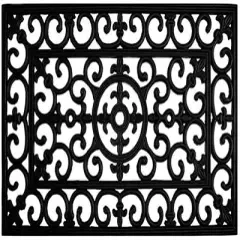 Fleur De Lis Rubber Doormat