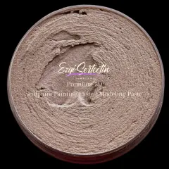 3D Premium Sculpture Painting Paste|Texture Paste|Decorative Plaster|Ready to Use|Ideal for Artwork|Stencil|Flowers|Texture|Art Relief|New Formula| 6 oz by Volume|Ezgi Sertcetin Cappuccino