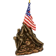 US Marine Corps War Memorial Iwo Jima Statue Christmas Ornament