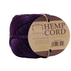 Hemptique #20 1mm Hemp Cord Balls Jewelry Making Macrame Crochet Crafting Gift Wrapping Outdoor Gardening Purple