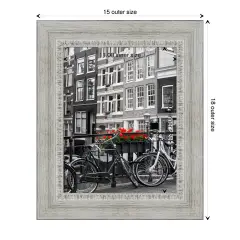 Rustic White Wash Wood Picture Frame