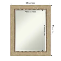 Beveled Bathroom Wall Mirror, Astor Frame