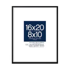 Basics Black Multipurpose Frame With Mat by Studio D&eacute;cor&reg;