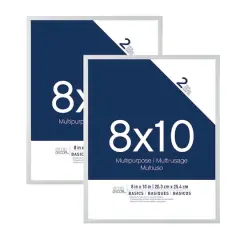 2 Pack Basics 8" x 10" White Multipurpose Frames by Studio D&eacute;cor&reg;