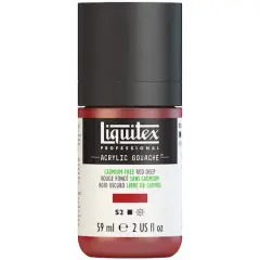 Liquitex&reg; Professional Acrylic Gouache&trade; Paint, 2oz. Cadmium-Free Red Deep