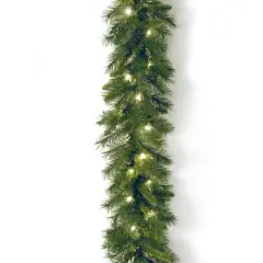 9ft. Pre-Lit Winchester Pine Garland, Clear Lights